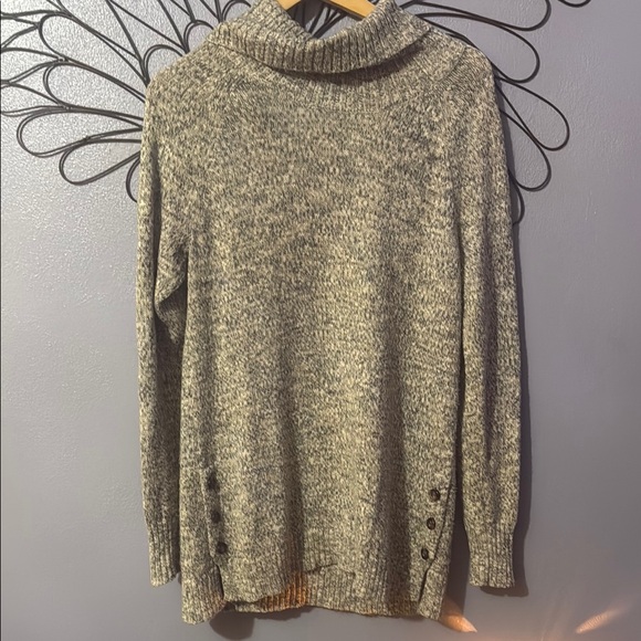 Gray Turtleneck Sweater Dress - Picture 3 of 3